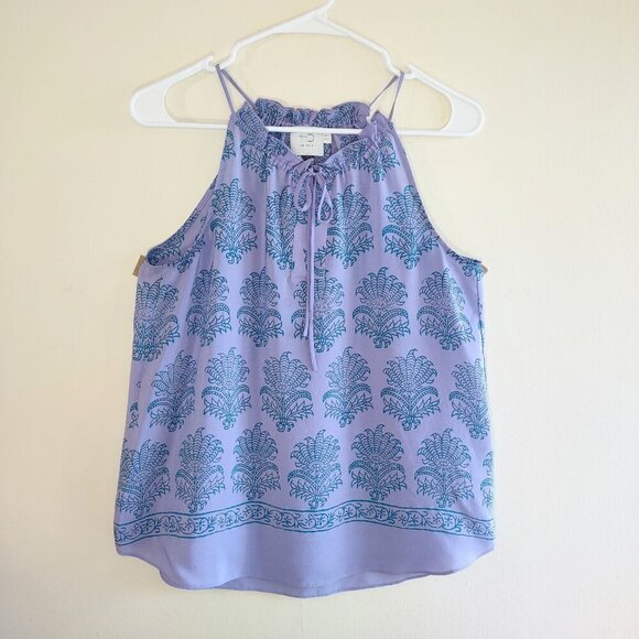 Anthropologie HD in Paris Silk Paisley Camisole Tank Top Womens Size 2 Boho Chic - Picture 5 of 10